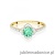 Pierścionek W0603 Szmaragd 0,50ct żółte złoto