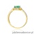 Pierścionek W0603 Szmaragd 0,50ct żółte złoto