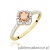 Pierścionek W0603 Morganit 0,40ct żółte złoto