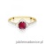 Pierścionek W0603 Rubin 0,60ct żółte złoto
