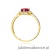 Pierścionek W0603 Rubin 0,60ct żółte złoto
