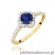 Pierścionek W0603 Szafir 0,50ct żółte złoto
