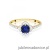 Pierścionek W0603 Szafir 0,50ct żółte złoto