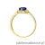 Pierścionek W0603 Szafir 0,50ct żółte złoto