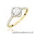 Pierścionek W0603 Białym Szafir 0,60ct żółte złoto