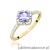 Pierścionek W0603 Tanzanit 0,50ct żółte złoto