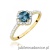 Pierścionek W0603 Topaz London Blue 0,50ct żółte złoto