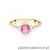 Pierścionek W0603 Różowy Topaz 0,60ct żółte złoto