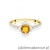 Pierścionek W0603 Cytryn 0,50ct żółte złoto
