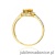 Pierścionek W0603 Cytryn 0,50ct żółte złoto