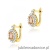 Kolczyki K0312 Morganit 2 x 0,40ct żółte złoto