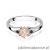 Pierścionek W0076 Morganit 0,40ct białe złoto z czarnymi diamentami