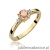 Pierścionek W010 Morganit 0,40ct żółte złoto