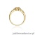 Pierścionek W010 Morganit 0,40ct żółte złoto