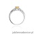 Pierścionek W014 Cytryn 0,50ct białe złoto