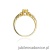 Pierścionek W014 Cytryn 0,50ct żółte złoto