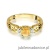 Pierścionek W014 Cytryn 0,50ct żółte złoto