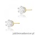 Kolczyki K0068 Diament 2 x 0,15ct żółte złoto sztyft zakręcany