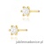 Kolczyki K0222 Diament 2 x 0,15ct żółte złoto sztyft zakręcany