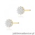 Kolczyki K0401 z diamentami żółte złoto sztyft zakręcany