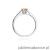 Pierścionek W078 Cytryn 0,60ct białe złoto