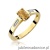 Pierścionek W078 Cytryn 0,60ct żółte złoto