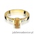 Pierścionek W078 Cytryn 0,60ct żółte złoto