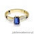 Pierścionek W094 Szafir 0,60ct żółte złoto