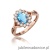 Pierścionek W182 Topaz 0,90ct różowe złoto