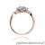 Pierścionek W182 Topaz 0,90ct różowe złoto