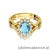 Pierścionek W182 Topaz 0,90ct żółte złoto