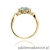 Pierścionek W182 Topaz 0,90ct żółte złoto