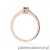 Pierścionek W0258 Szmaragd 0,15ct różowe złoto