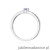 Pierścionek W0288 Tanzanit 0,15ct białe złoto