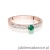 Pierścionek W0288 Szmaragd 0,15ct różowe złoto