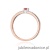 Pierścionek W0288 Rubin 0,15ct różowe złoto
