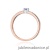 Pierścionek W0288 Tanzanit 0,15ct różowe złoto
