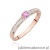 Pierścionek W0288 Topaz 0,15ct różowe złoto