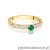 Pierścionek W0288 Szmaragd 0,15ct żółte złoto