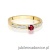 Pierścionek W0288 Rubin 0,15ct żółte złoto