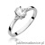 Pierścionek W301 Biały szafir 0,50ct białe złoto