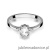 Pierścionek W301 Biały szafir 0,50ct białe złoto