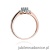 Pierścionek W304 Topaz 0,50ct różowe złoto