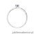 Pierścionek W0459 Tanzanit 0,15ct białe złoto