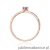 Pierścionek W0459 Tanzanit 0,15ct różowe złoto