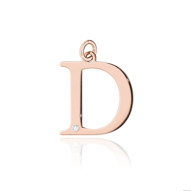 Zawieszka Z0069 Diament 0,005ct - litera D - różowe złoto