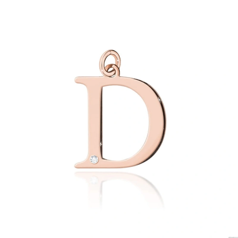 Zawieszka Z0069 Diament 0,005ct - litera D - różowe złoto