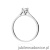 Pierścionek W526 Diament Laboratoryjny 0,40ct białe złoto