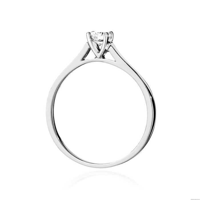 Pierścionek W526 Diament Laboratoryjny 0,40ct białe złoto