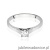 Pierścionek W526 Diament Laboratoryjny 0,40ct białe złoto